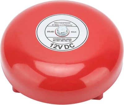 100 dB 4-inch Wandbrandmelder voor Hotels, Fabrieken, Kantoren en Scholen - 12V