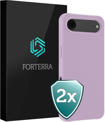 Hoesje 2 Stuks - Geschikt voor Apple iPhone Air - Sterk & Shockproof - Back Cover - Case Siliconen - Telefoon Hoes - Lila