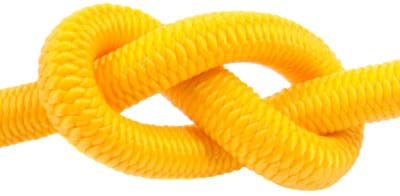 DQ-PP Rubberkoord, 4mm, 1m, Geel, Expanderkoord, Expander Rubberdraad, Rubberkoord, Spankoord, Zeildoekkoord, Spanrubber