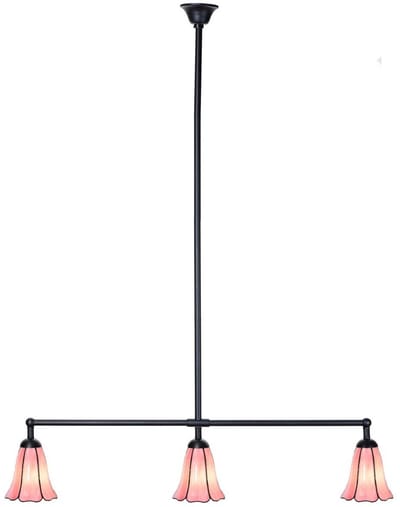 Tiffany T-lamp 3 lichts Liseron Pink - Art Deco Trade