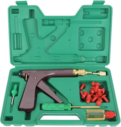 Bandenreparatiekit - Tubeless reparatieset - Onderweg repareren - Professionele pluggen - 32 stuks - Zwart