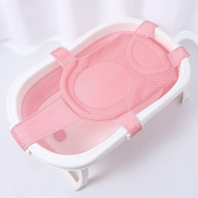 Verstelbaar en Antislip Baby Badmat met Veiligheidsriem voor Pasgeborenen en Peuters in Diverse Kleuren