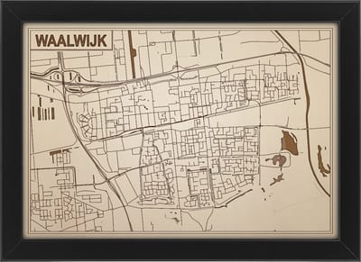 Decoratief Beeld - Houten Van Waalwijk - Hout - Bekroned - Bruin - 21 X 30 Cm