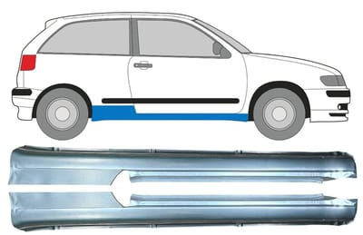 Volledige dorpel voor Seat Ibiza Cordoba 1993-2002 / Links + Rechts / Set