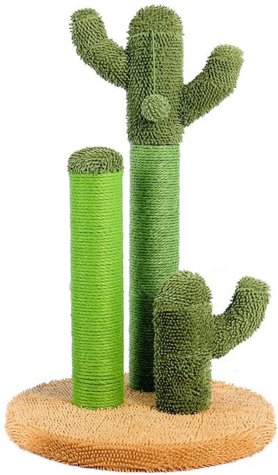 Kattenu LittleCactus krabpaal voor katten - Kleine krabpaal cactus - Cactus krabpaal - Groen/Bruin - Large