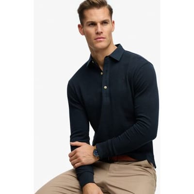 Superdry - Classic Preppy Top met relaxed pasvorm - Heren - Tops