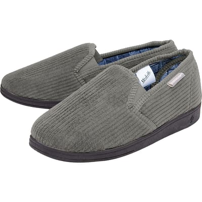 Heren Pantoffels met Tartan Voering en Geheugenfoam