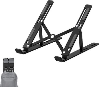 Laptop Standaard - Verstelbaar Laptop Houder - Universeel 10-18 inch - Ergonomisch Laptopsteun - 10 Niveaus - Rheme