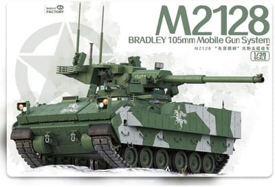 Magic Factory 2013 M2128 Bradley 105mm Mobile Gun System Schaal 1:35