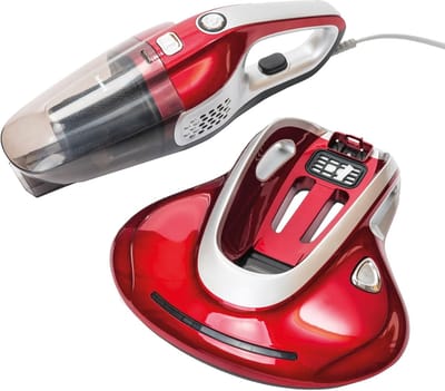 Handstofzuiger - Matrasreiniger Bedreiniger - Hygiënisch slapen - UV-C licht en klopper - 400W - Wit