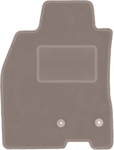 Beige bestuurdersmat voor: Renault Megane III hatchback, coupé, grand tourer, stationwagen (2008-2015)