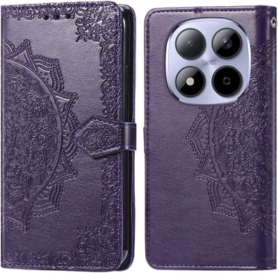 imoshion Hoesje - Geschikt voor Xiaomi Redmi Note 15 Pro Plus (5G) - Mandala Bookcase - Paars