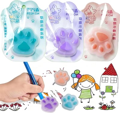 Set van 3 Siliconen Gum, Gummetje voor het Verwijderen van Thermische Inkt met Erasable Gel Pen