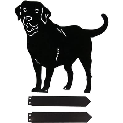 Metalen Hond Decoratieve Tuinstekers Hond Silhouet Tuindecoratie voor Buiten Gazon Ornamenten Tuin gray
