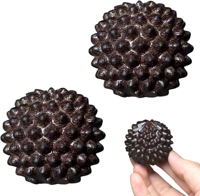 Stressverlichtende Set met 2 Massageballen, Acupressuurballen en Houtmassage voor Ontspanning en Spanning Verlichting
