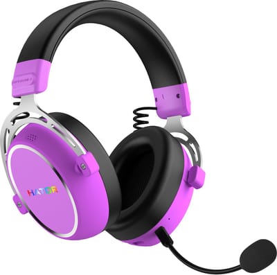 HATOR Hypergang 3 Wireless Headset Draadloos Hoofdband Gamen USB Type-C / USB Type-A Bluetooth Violet