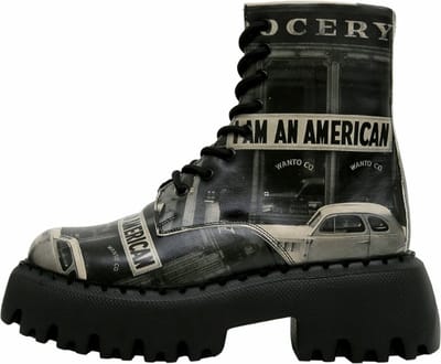 DOGO Navy Dames Laarzen - I am an American 36