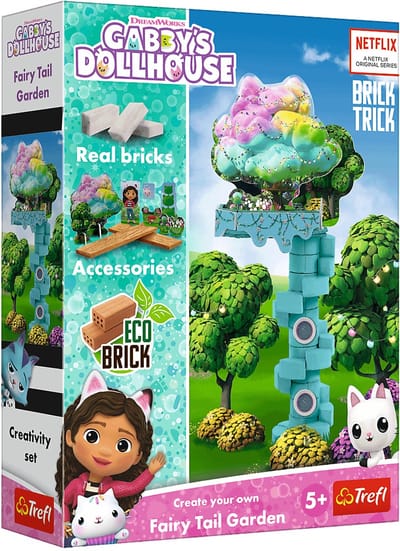 Brick Trick bouwset sprookjestuin Gabby's Poppenhuis - creatief speelgoed.