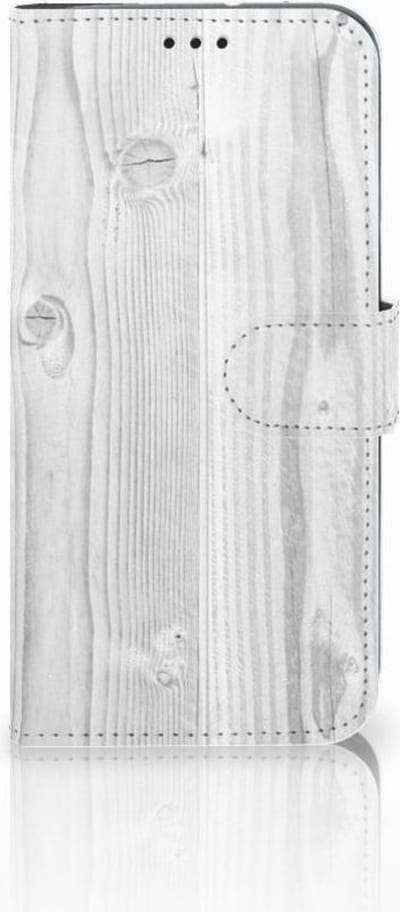 Motorola Moto G7 | G7 Plus Book Style Case White Wood