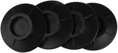 Anti-trillingsvoeten - Wasmachine Dempers - Minder Geluid - Schokbestendig Materiaal - 4 Stuks - Zwart