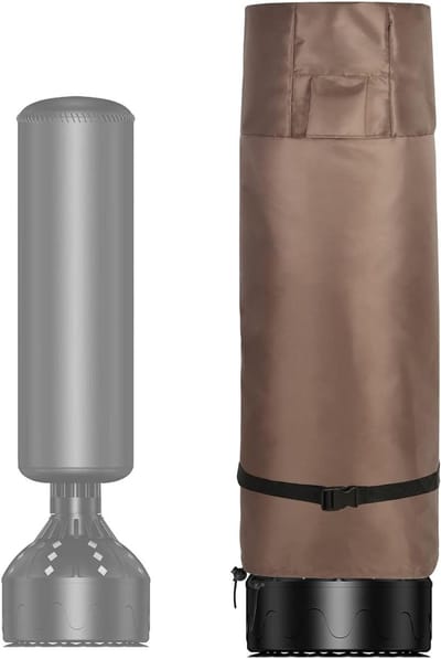 SnelShoppen - Waterproof Protective Case voor Outdoor Punching Bag met Zijrits en Ventilatie, 420D Oxford Bruin, Bescherming tegen Regen, Ideaal voor