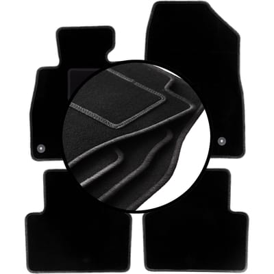Complete set veloursmatten voor: Mazda 3 III (BM) hatchback, sedan (2013-)
