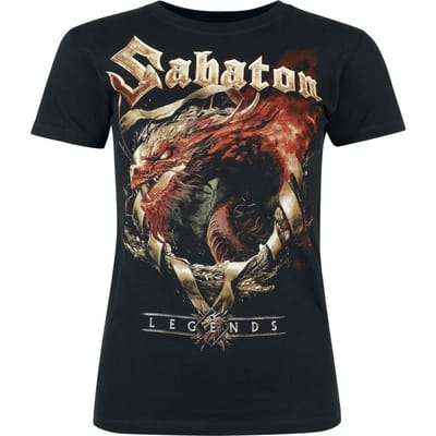 Sabaton T-shirt - Dragon - S tot 3XL - voor Vrouwen - zwart