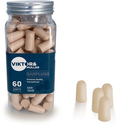 Viktor & Muller® - 120 stuks Slaap Oordopjes - Snurken - Slaapoordoppen - Oordoppen - Slapen - Geluidsoverlast - Sound Plugs - Anti Snurk - Slaaphulp - Geluid - Studeren - Gehoorbescherming - Earplugs - Lawaai - Foam demping - Motorrijden - Festival