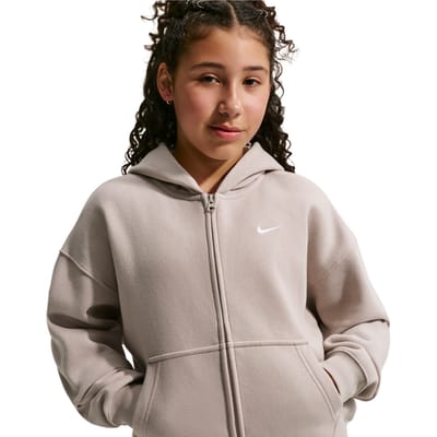 Nike Sportswear Hoodies Kinder - Grijs - Maat 147 - 158 CM - Katoen Jersey