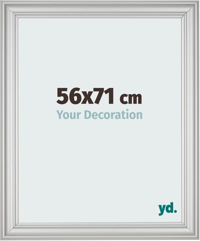Your Decoration - Fotolijst 56x71 cm - MDF - Zilver Mat - Lazio
