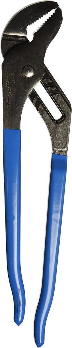 Tong en groef tang - Kanaalslot tang - Precisie werk - Ergonomische grip - 12 inch - Grijs