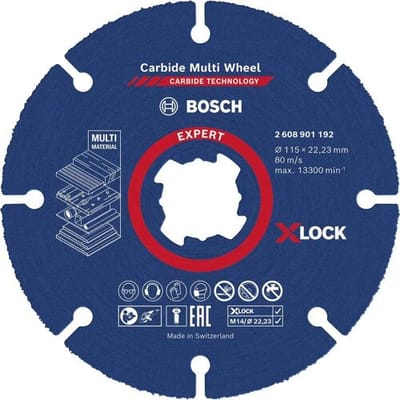 Bosch Accessories EXPERT Carbide Multi Wheel X-LOCK 2608901192 Doorslijpschijf recht 115 mm 1 stuk(s)