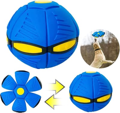 Hondenspeelgoed Frisbee Bal - Vliegende Bal voor Honden - Huisdierspeelgoed - Apporteerspeelgoed - Vliegende Schotel Bal - LOUZIR