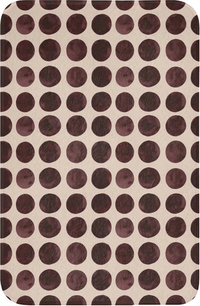 WC mat 40x60 cm - Antislip - Stippen - Patroon - Bruin - Toiletmat - Vloermat - Douchemat - Toilet tapijt - Toiletmatten