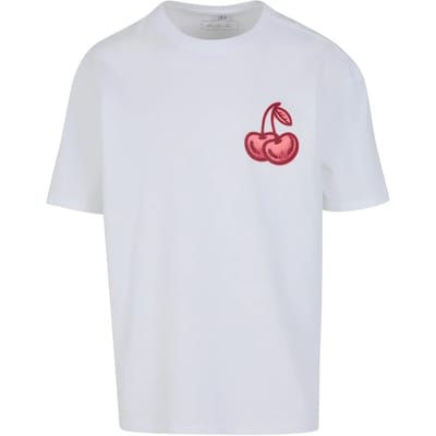 Mister Tee - Cherry Good Oversize Heren Tshirt - XS - Wit