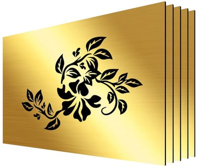Set van 5 Laser Gravureplaten, 30 x 20 cm, 1.3 mm Dikke Plastic Plaat voor Graveren van Borden, Veiligheidsborden en DIY-projecten