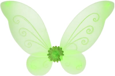 Fiestas Guirca Verkleed vleugels elfjes of feeen - groen - voor kinderen - Carnavalskleding/accessoires
