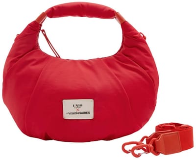 Unio Hamburg x Les Visionnaires schoudertas handtas Puffy Unio Kitzbuehel Cherry rood