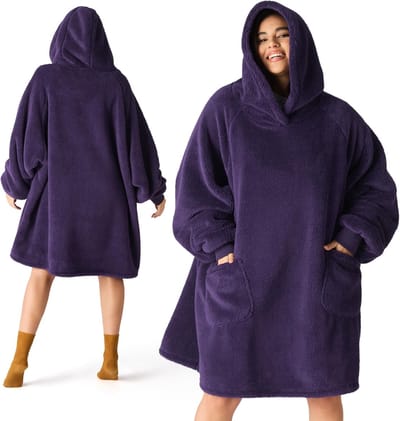 Hoodiedeken met mouwen - Draagbare knuffeltrui voor optimaal comfort