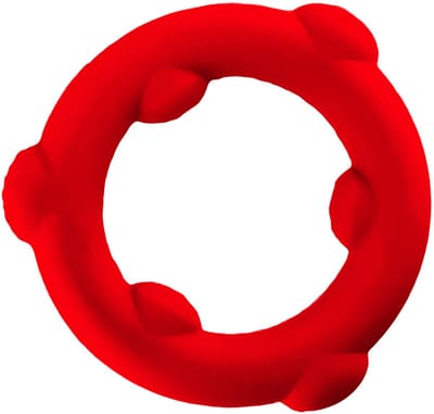 Oxballs - Spinner - Siliconen Cockring - Rood