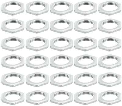 Stalen Zeskantmoeren M16 x 1.0 - 30 Stuks - Gegalvaniseerde Hardware voor Lampen en Machines, 3mm Hoogte, Duurzaam en Betrouwbaar