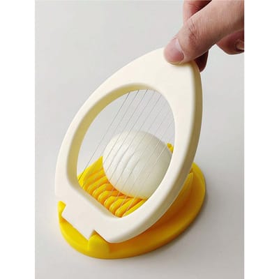 Trancheuse à œufs, Trancheuse et segmentatrice d'œufs, Petit outil de cuisine, Coupeur d'œufs conservés en plastique, Gadget à trancher one-size multicolore
