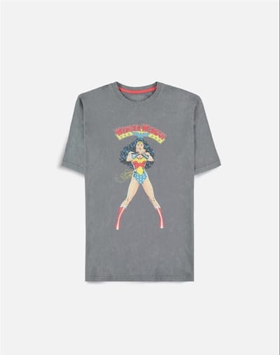 DC Comics Wonder Woman Dames T-shirt - M - Grijs