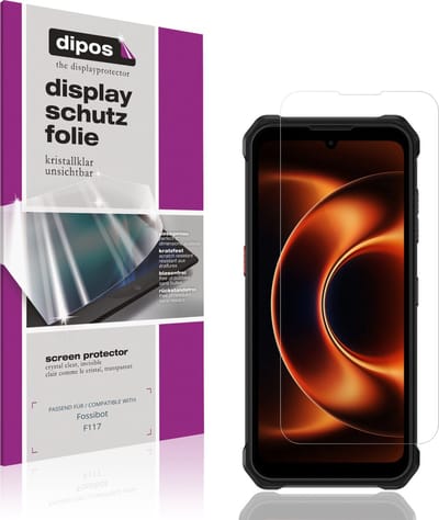 dipos – 4x Beschermfolie geschikt voor Fossibot F117 | Krasbestendige & heldere Screenprotector Ultra-Thin