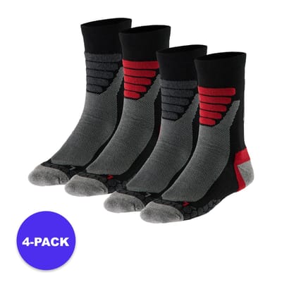 Morethansocks - Wandelsokken Unisex - 4-Paar - Maat 35 t/m 47 - Wandelsokken dames - Wandelsokken heren