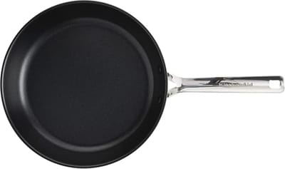 KitchenAid Stainless Steel Koekenpan 28cm - PFAS-vrije antikleeflaag - Koekenpan inductie - Keramische pan - Ovenbestendig tot 160°C - Zilver