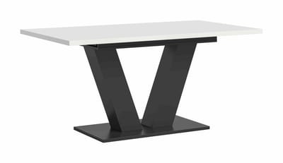 Motion uitschuifbare eettafel wit NB grijs NB - 90x150x76cm