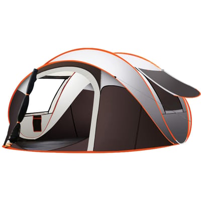 Buiten Volautomatisch Direct Uitklapbaar Regenbestendig Tent Gezin Multi-Functioneel Draagbaar Vochtbestendig Buiten Kampeertent Pak Zacht en Comfortabel S gray