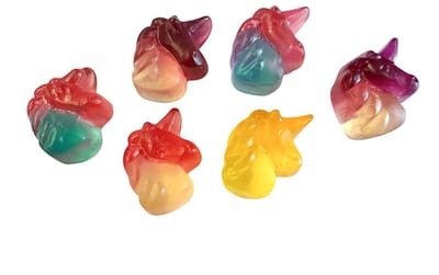 7-Stick Jelly unicorns - eenhoorn snoep 1kg - HALAL - met rundergelatine