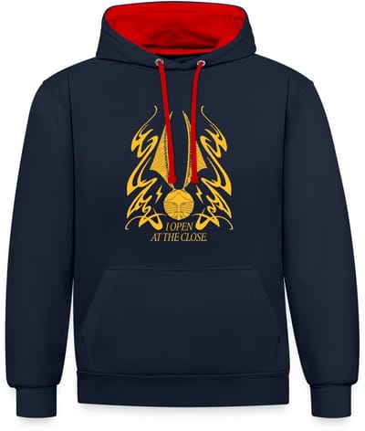 Harry Potter Gouden Snaai I Open At The Close Contrast Hoodie